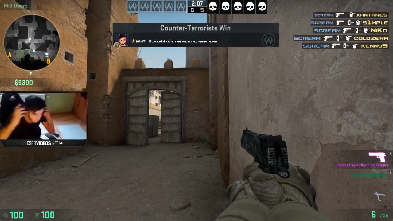OMG!!! ScreaM is doing it again on new dust2!