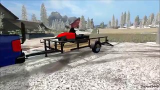 FS17: Multiplayer Riding Snowmoblies