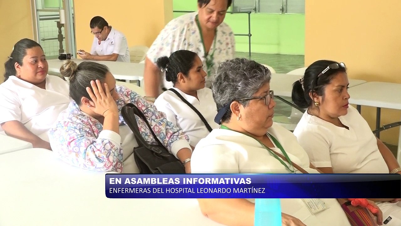 Enfermeras del Hospital Leonardo Martínez continúan en asambleas informativas
