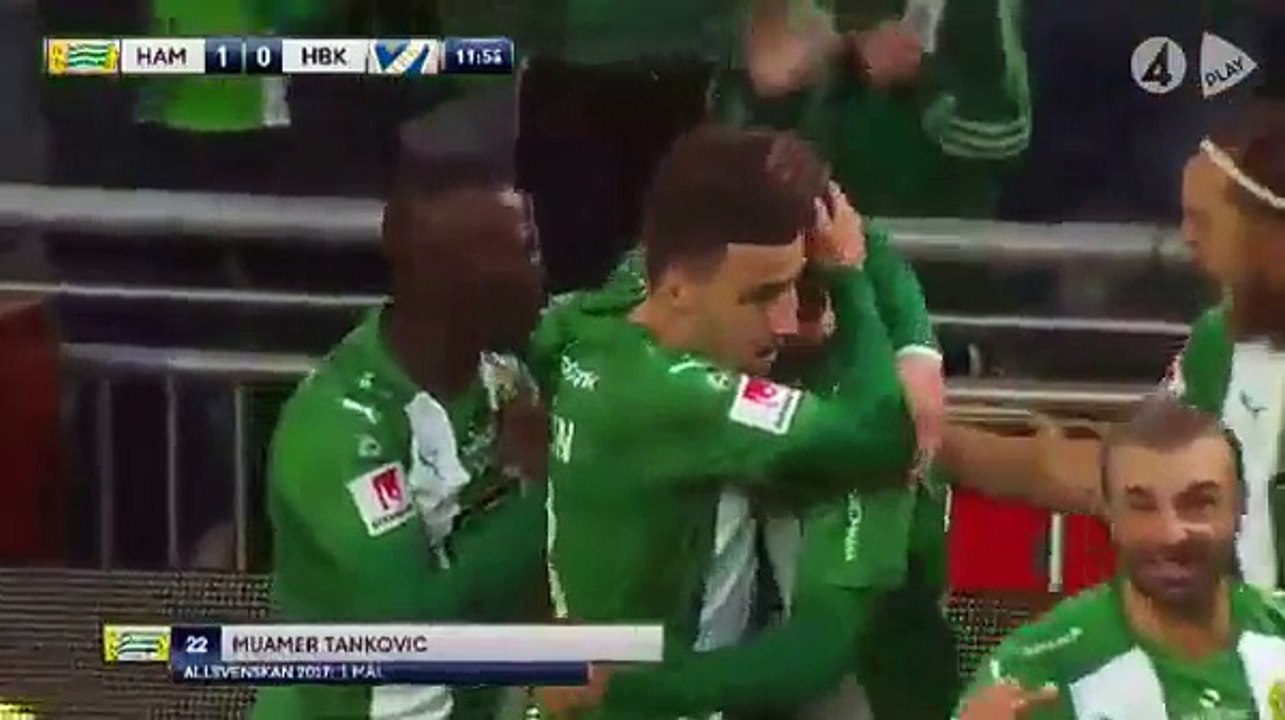 Hammarby 1:3 Halmstad  (Swedish Allsvenskan. 5 November 2017)