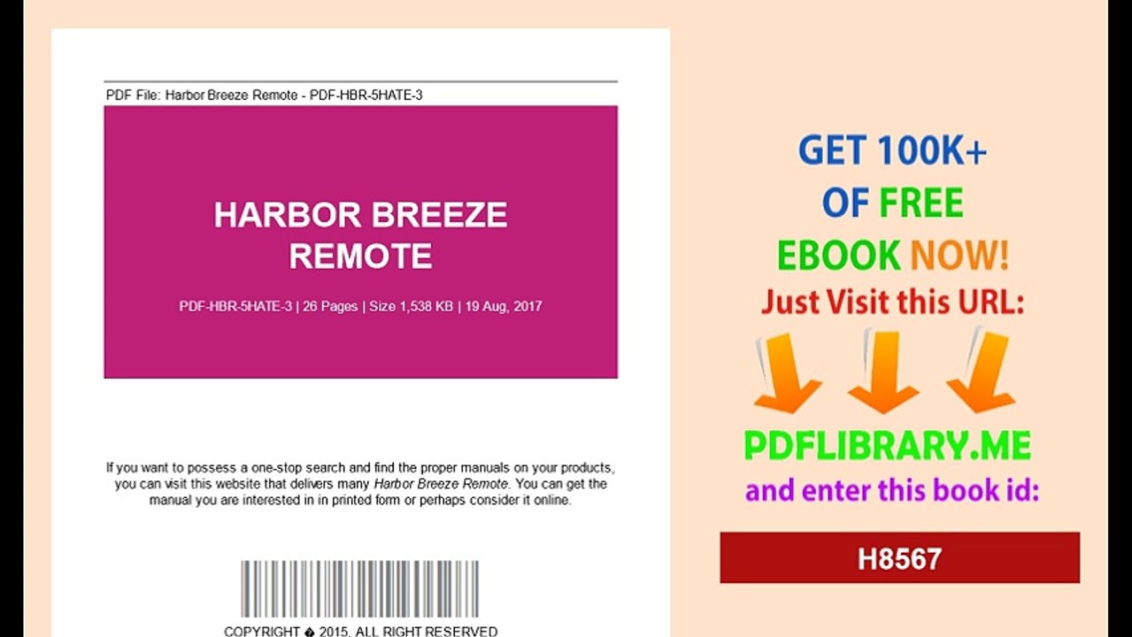 Harbor Breeze Remote