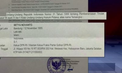 Sprindik Setya Novanto Tertanggal 31 Oktober