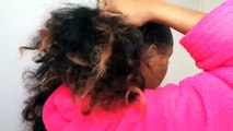 PROTECTIVE STYLE | Curly Ponytail using Extentions