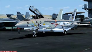 FSX F-14 Tomcat Carrier Ops near San Diego [AWESOME REALISM+GRAPHICS]
