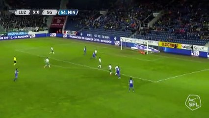 Luzern 3:0 Sankt Gallen (Swiss Super League. 5 November 2017)