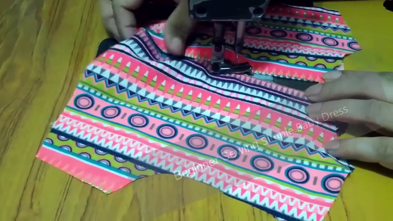 How to Sew A Simple Baby Dress with Pattern - Beginners Sewing Lesson 5