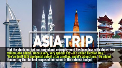 Trump Opens Asia Trip Talking Tough in Campaign-Style Rally