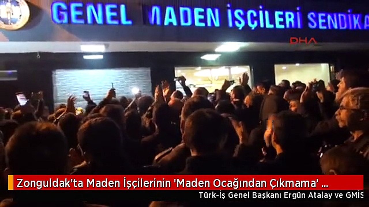 Zonguldak'ta Maden İşçilerinin 'Maden Ocağından Çıkmama' Eylemi Sona Erdi