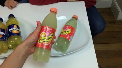 Dégustation Bonbon GEANT Orangina et Bonbon XXL Schweppes agrum !