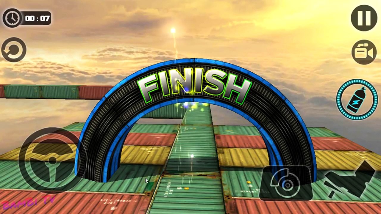 Impossible Stunt Car Tracks 3D #1 - Android Simulation Games #q | BamBi Tv - Android Gameplay FHD