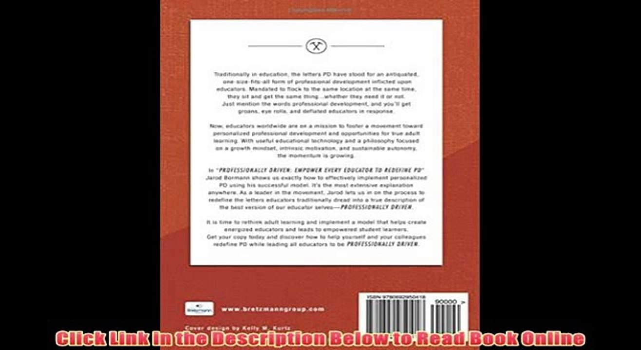 [PDF] Online Professionally Driven: Empower Every Educator To Redefine PD Full Book