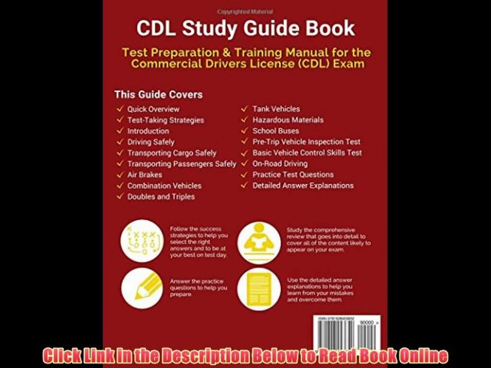 Download CDL Study Guide Book: Test Preparation & Training Manual for the Commercial Drivers License (CDL) Exam Book