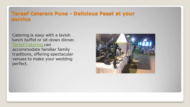 Caterers for Parties in Pune - Tareef Catering