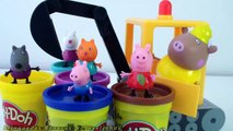 Pig George Escavadeira Peppa Pig Surpresas Massinha Play-Doh Galinha Pintadinha Brinquedos