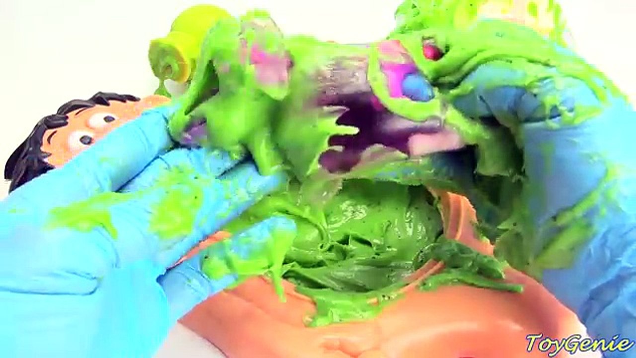 Cutting Open Mr Doh Eyeball Poop Belly Whats Inside Squishy Toys