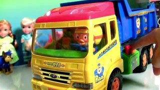 Kinder Surprise Eggs Masha and the Bear Pororo Truck Kids Toys 킨더조이 와 뽀로로 트럭과 라바 장난감 Маша и Медведь