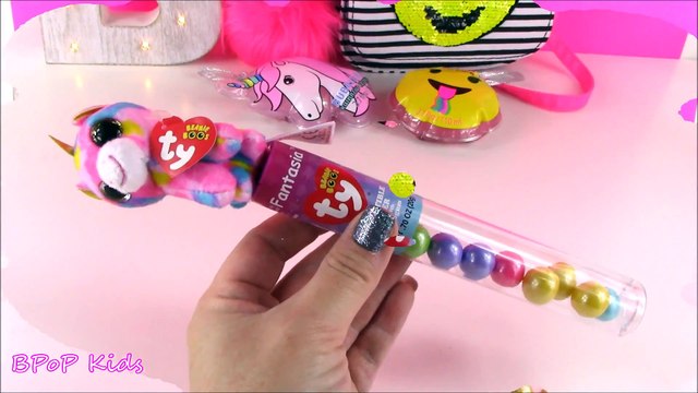 JUSTICE HAUL 2! Cat Makeup! Beanie Boo CANDY! UNICORNS! SQUISHY Bubble Bath! Magic Purse!