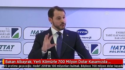 Bakan Albayrak: Yerli Kömürle 700 Milyon Dolar Kasamızda Kalacak
