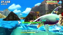 Hungry Shark World - All Sharks Supersized Montage (Spike)