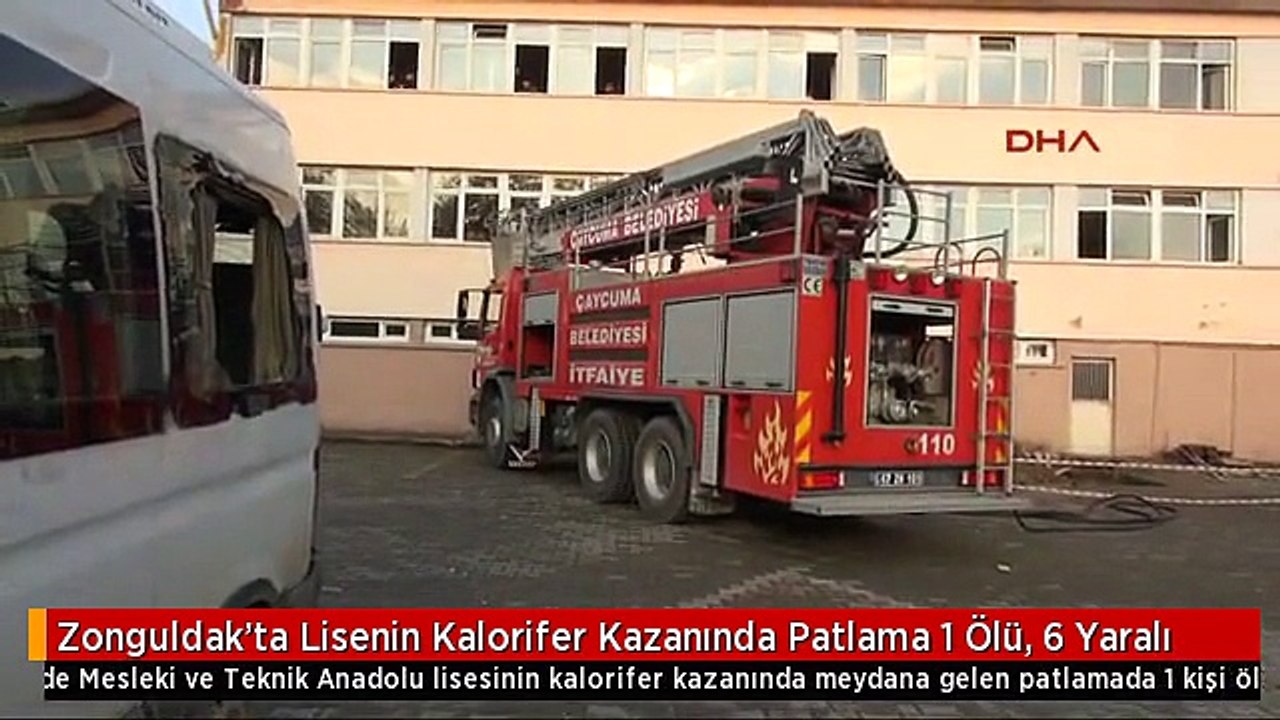 Zonguldak'ta Lisenin Kalorifer Kazanında Patlama 1 Ölü, 6 Yaralı