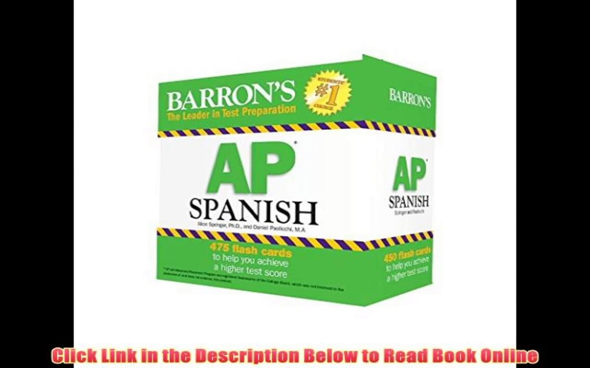 Read Barron's AP Spanish Flash Cards, 2nd Edition (Ap Flash Cards) Ebook