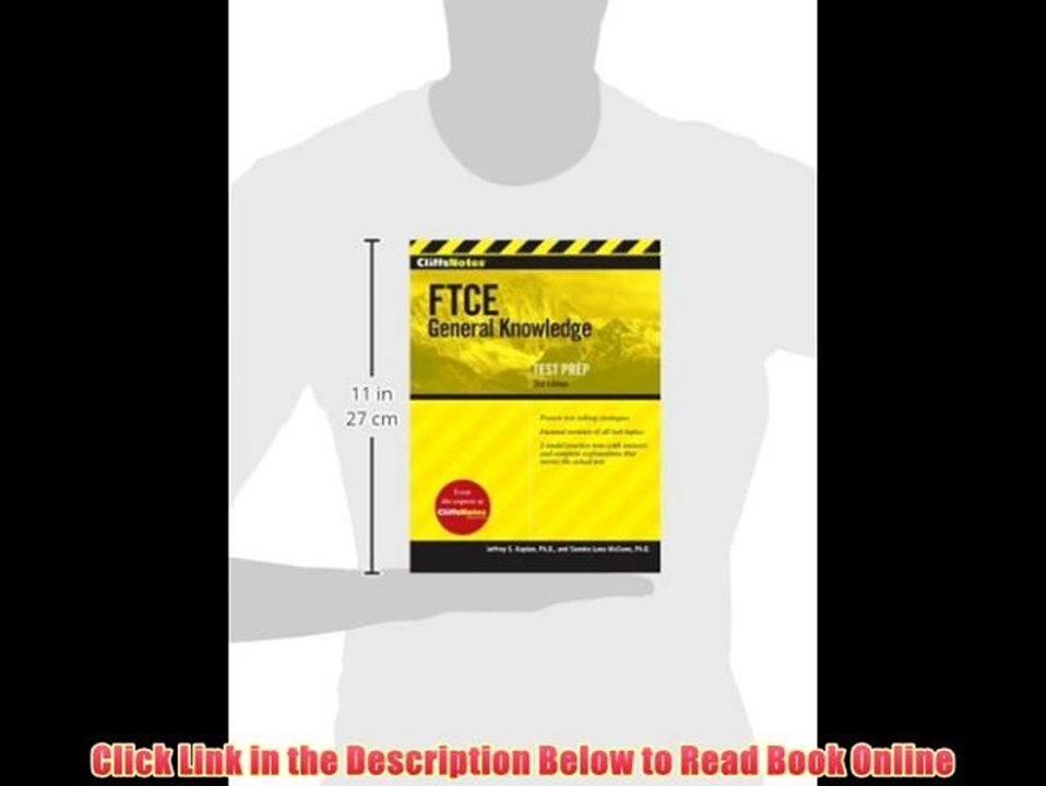 [PDF] Cliffsnotes FTCE General Knowledge Test Full Ebook
