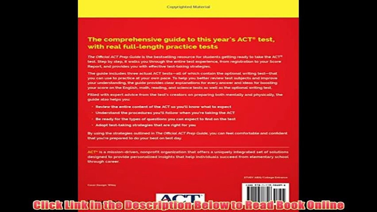 Read [PDF] The Official ACT Prep Guide, 2018: Official Practice Tests + 400 Bonus Questions Online Book