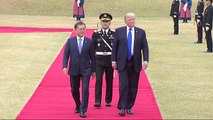 [현장영상] '25년 만에 국빈 방한' 트럼프 대통령 환영식 / YTN