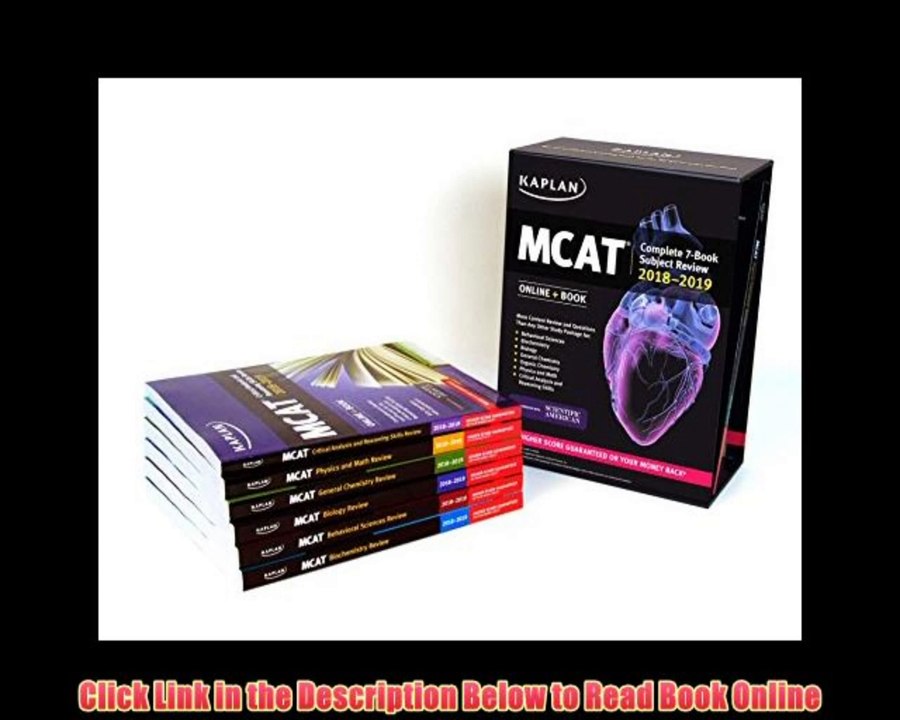 [PDF] Online MCAT Complete 7-Book Subject Review 2018-2019: Online + Book (Kaplan Test Prep)