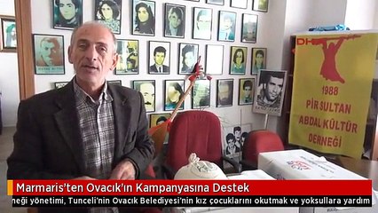 Marmaris'ten Ovacık'ın Kampanyasına Destek
