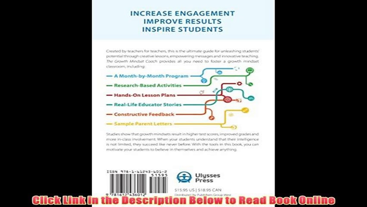 Read [PDF] The Growth Mindset Coach: A Teacher's Month-by-Month Handbook for Empowering Students to Achieve Full Book