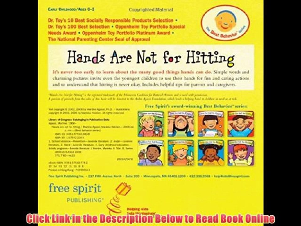 Read Online Hands are Not for Hitting (Best Behavior) Book