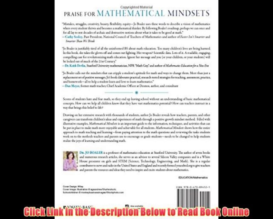 Download Mathematical Mindsets: Unleashing Students' Potential through Creative Math, Inspiring Messages and Innovative Teaching Book
