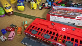 Chuggington race Toy & Wilson Carry Case & Disney Cars video for children