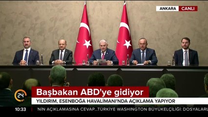 Başbakan Yıldırım ABD'ye gidiyor