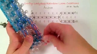 Rainbow Loom Bands ANCHOR CHARM How to Make Tutorial by Crafty Ladybug