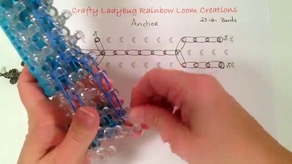 Rainbow Loom Bands ANCHOR CHARM How to Make Tutorial by Crafty Ladybug