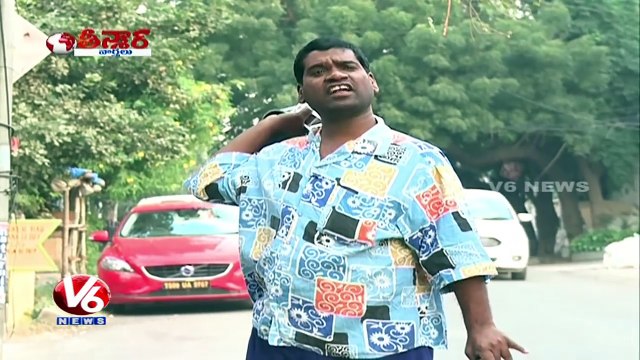 Bithiri Sathi Satires On GHMC Drive Against Use Of Plastic Covers | Teenmaar News | V6 News