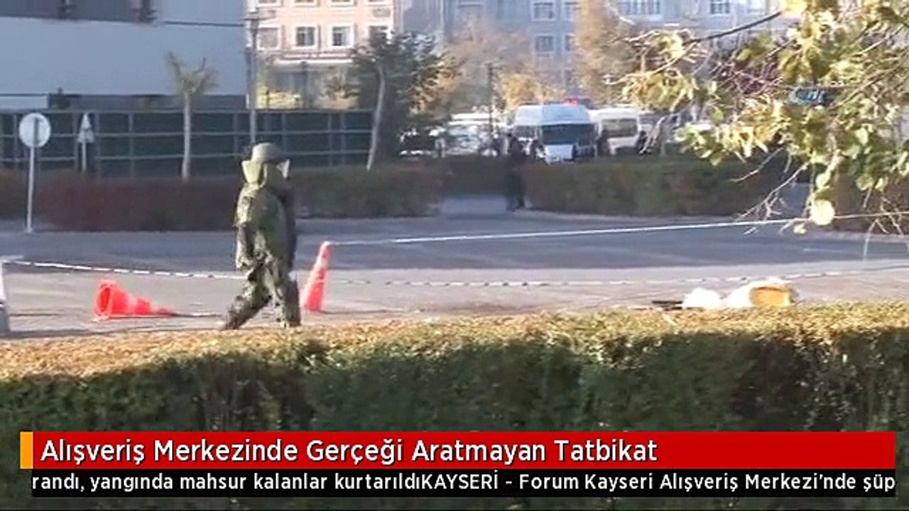Alışveriş Merkezinde Gerçeği Aratmayan Tatbikat