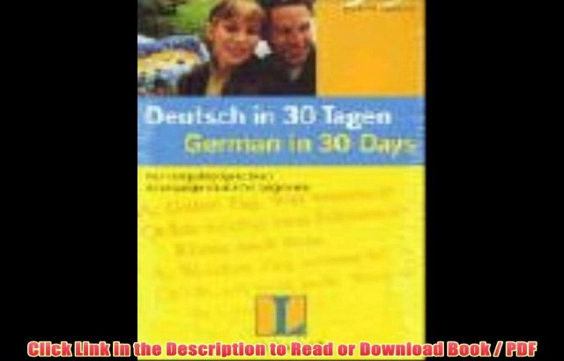 Download Deutsch in 30 Tagen. German in 30 Days. Buch mit CD. Full Book