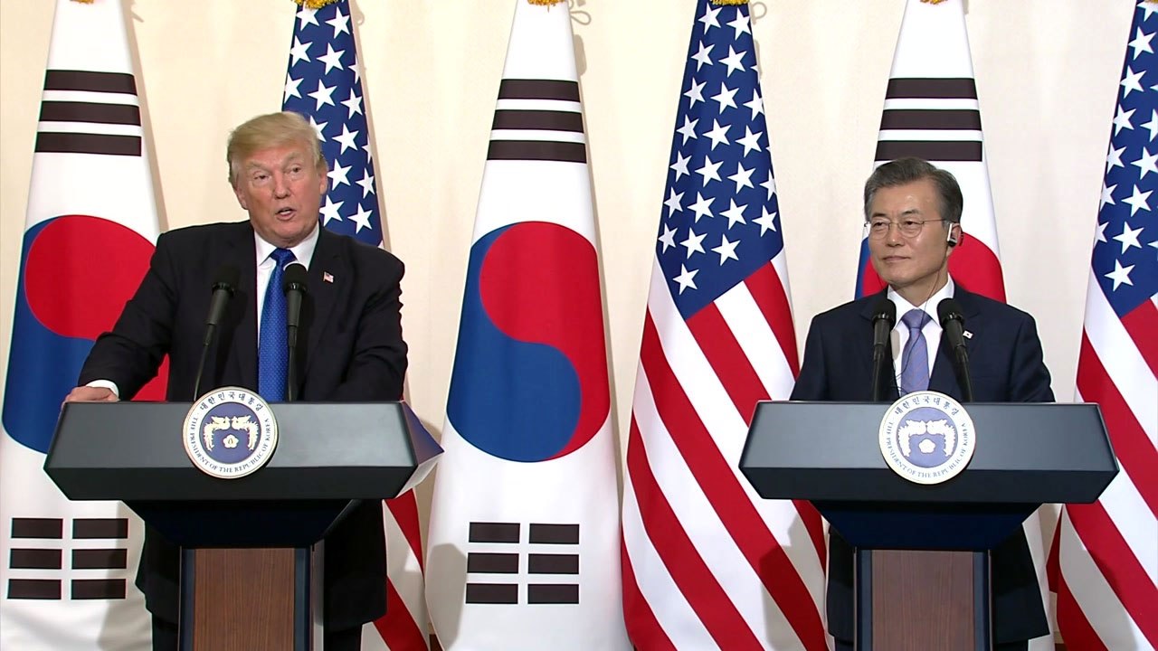 [현장영상] 한미 정상, 공동 기자회견 모두발언 / YTN