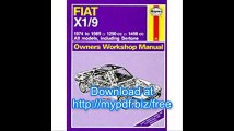 Fiat X1-9 1974-89 Owner's Workshop Manual (Service & repair manuals)