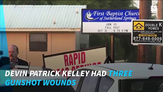 Texas church gunman had three gunshot wounds