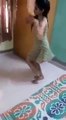 beautiful girl dance at home - private dance by himself