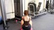 Beautiful Girl Hot Workout   Sweating It Out At Gym