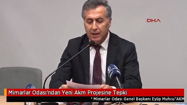 Mimarlar Odası'ndan Yeni Akm Projesine Tepki