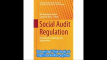 Social Audit Regulation Development, Challenges and Opportunities (CSR, Sustainability, Ethics & Governance)