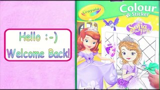 Sofia the First #1 Coloring with Crayola Super Tips Washable Markers