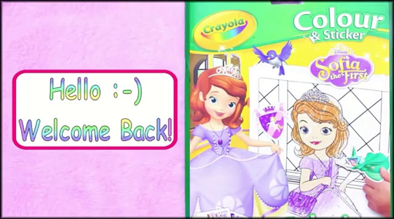 Sofia the First #1 Coloring with Crayola Super Tips Washable Markers