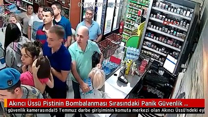 Akıncı Üssü Pistinin Bombalanması Sırasındaki Panik Güvenlik Kamerasında